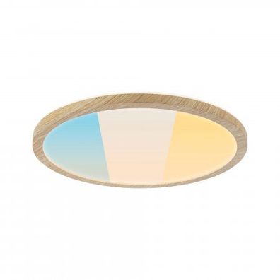 Paulmann 71277 LED Panel Atria Shine 298mm 3000-6500K Holzoptik IP44