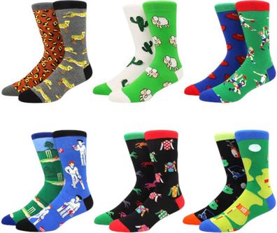 Tier- & Sport-Socken - 6er-Pack Unisex-Socken in Größe 37-46