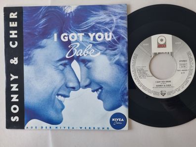 Sonny & Cher - I Got You Babe / The Beat Goes On 7'' Vinyl NIVEA COVER