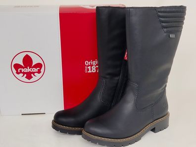Rieker Tex Damen Stiefel Reißverschluss schwarz
