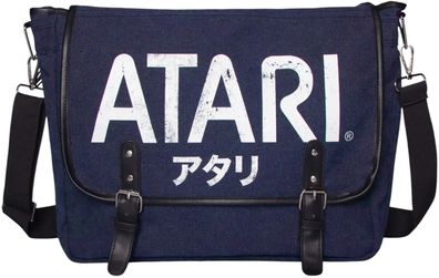 Atari Umhängetasche - Dunkelblaue Varsity Bag mit Japan-Logo