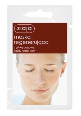 Ziaja Regenerierende Gesichtsmaske mit Brauner Tonerde, Fuer alle Hauttypen, 7 ml