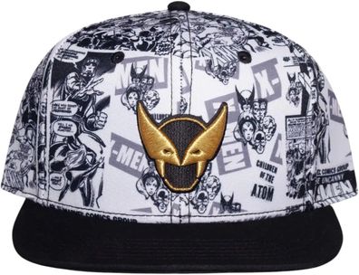 Wolverine Cap - Marvel Snapback mit Comics-Stil & Goldlogo