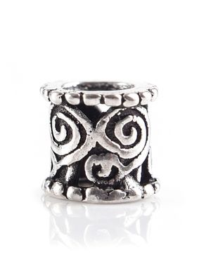 Mittelalter Haarschmuck und Bartperle aus Silber