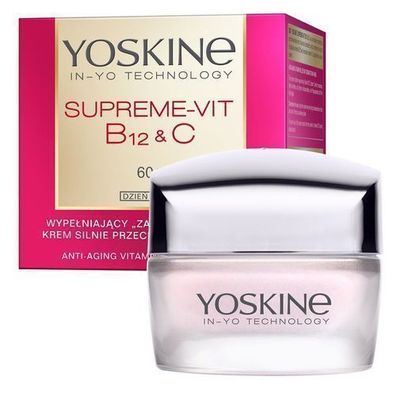 Yoskine Supreme-Vit Anti-Falten Tagescreme 60+ mit B12 + C, 50ml