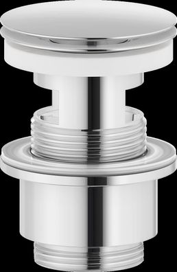 Mora Push-down Ablaufventil chrom
