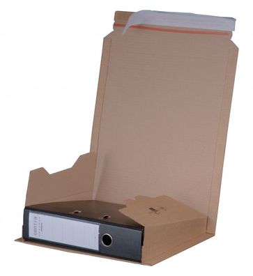 Versandkarton für Aktenordner | Haftklebung | Aufreisfaden | Versandverpackung