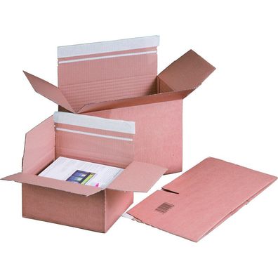 Versandkarton | Faltschachtel | Automatikboden Box | Selbstklebend | Karton