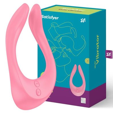 Satisfyer - Vibrator Partner Multifun 2 Rosa Auflegevibrator Druckwellen