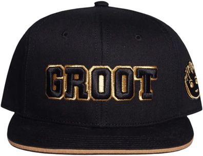 Marvel Comics Snapback - Groot Guardians of the Galaxy Cap mit 3D-Goldlogo