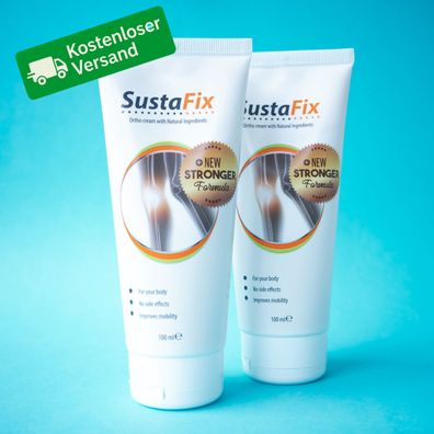 SustaFix 2x100ml Creme Susta Fix + New Stronger Formula + Neue Stärkere Formel