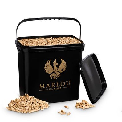 Marlou Flame Premium Smoker Pellets 7kg Lange Smokerdauer & 100% unbehandelt Holz