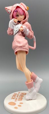 Anime/Manga-PVC Figur-süßes, hübsches Mädchen-Rosa Haare/Kleidung-ca.20cm