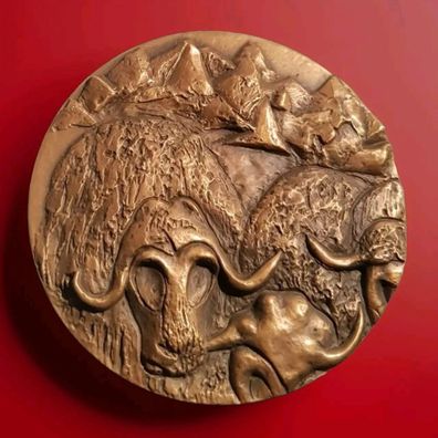 Kunst Medaille von Eila Hiltunen " Grönlands Medaljen 1973 "