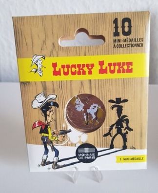 Lucky Luke -Jolly Jumper -Medaille im Blister-Monnaie de Paris