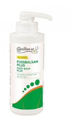 Camillen 60 - Fussbalsam PLUS 500ml - mit Spender - 5% Harnstoff (Urea)