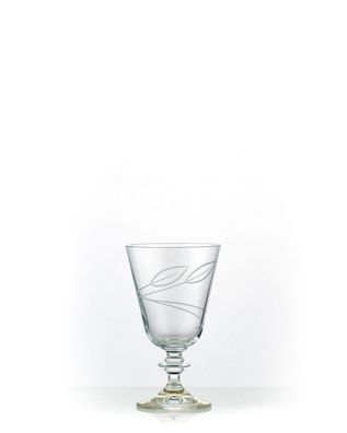 Rotweingläser Bella geschliffen 350 ml 6er Set Kristallglas Bohemia Crystalex