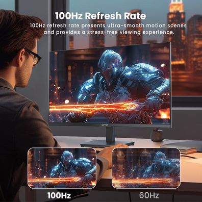 27-Zoll-Gaming-Monitor mit 2560 x 1440 QHD und 1 ms Reaktionszeit, KTC H27T27