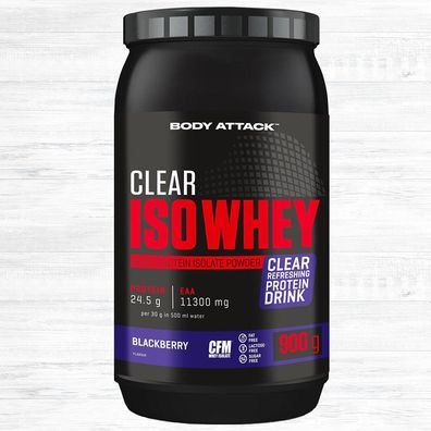Body Attack CLEAR ISO WHEY Protein 900g Dose