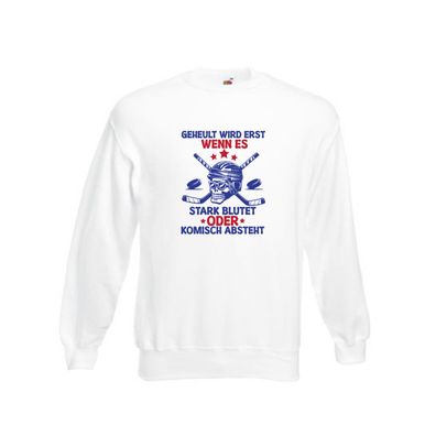 Eishockey | Eishockeyspieler | Sport Sweatshirt Weiß