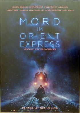Mord im Orientexpress - Original Kinoplakat A1 - Teasermotiv - Filmposter