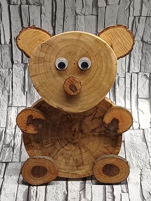 J8 Teddybär Holz Baumscheiben Holzscheiben Deko Bär Geburtstag