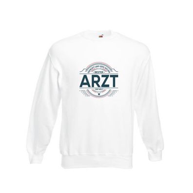 Geprüft und sicher: Arzt | Medizin | Doktor | Facharzt Sweatshirt Weiß