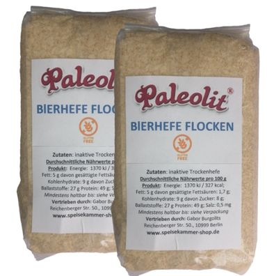 2 x 150g Hefeflocken Vegan Glutenfrei Bierhefe Flocken Lebensmittelqualität