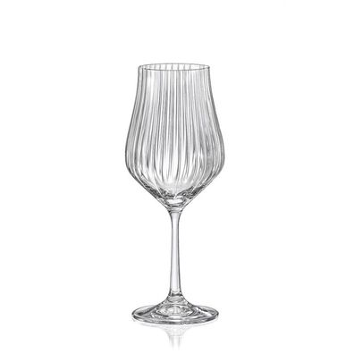 Weingläser Tulipa Optic 350 ml 6er Set Kristallglas Bohemia Crystalex