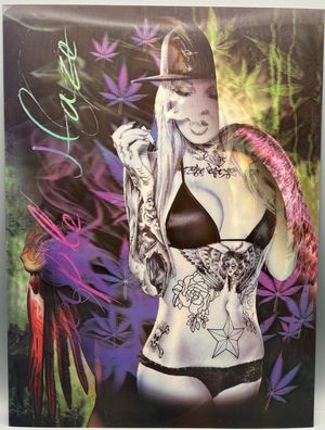 3D-Bild/Flip Effekt-hübsche Frauen-Tattoo´s-Hot&sexy-30x40cm-ohne Rahmen