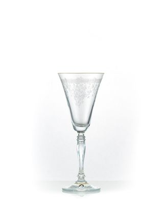 Weingläser 6 x 190 ml Victoria Gravur klar Kristallglas Bohemia Crystalex