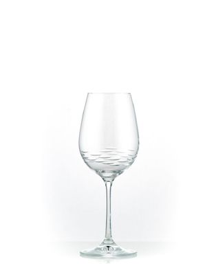 Weingläser Model Viola Stone klar geschliffen 350 ml 6er Set Kristallglas Bohemia