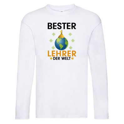 Welt Bester Lehrer | Schule Beruf | Schüler Long Sleeve Weiß