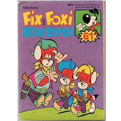Fix und Foxi Extra Comics Heft 61 von 1980 192 Seiten Sammlerheft