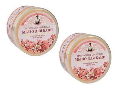 Seife für Sauna und Bad 2x500ml Agafia natürliche sibirische blumig Körperpflege