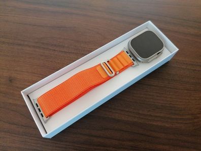 Apple Watch Ultra Titan Cellular LTE Smartwatch Alpine Loop Orange 3 Jahre Gewähr