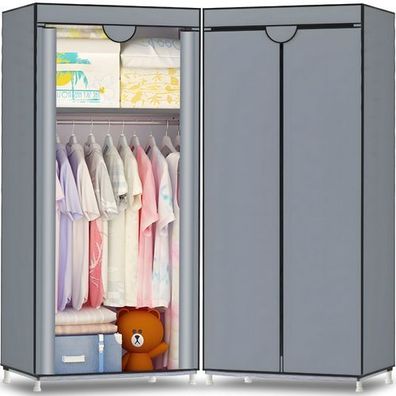 Kleiderschrank Aus Stoff Faltschrank mit Reißverschluß Retoo