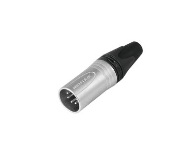 Neutrik XLR 5P Connector - male - Neutrik XX Silberkontakte - Nickelgehäuse