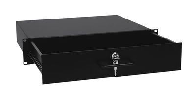 Omnitronic Rackschublade mit Schloss 2HE