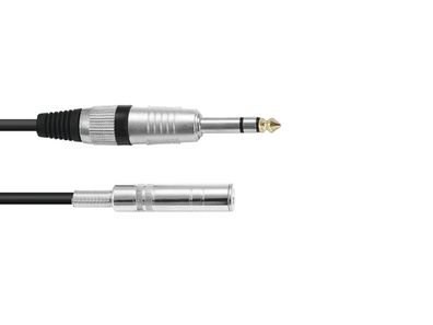 Omnitronic Klinkenverlängerung 6,3 stereo 3m sw