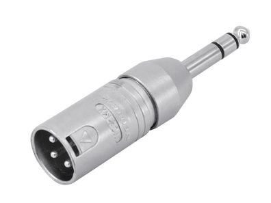 Neutrik Adapter XLR(M)/6,35 Klinke stereo NA3MP