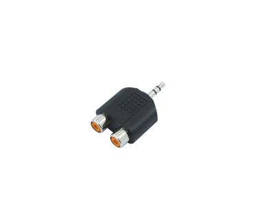 Omnitronic Adapter 2xCinch(F)/3,5 Klinke stereo 10x