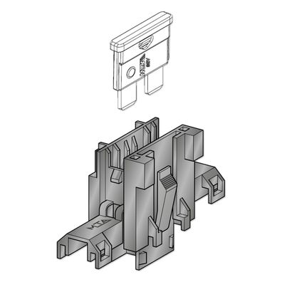MTA UniVAL Sicherungshalter 32V 30A anreihbar ATO ATC Seitenverschluss 0,5–6mm²
