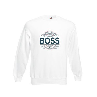 Geprüft und sicher: Boss | Führungskraft | Vorgesetzter Sweatshirt Weiß