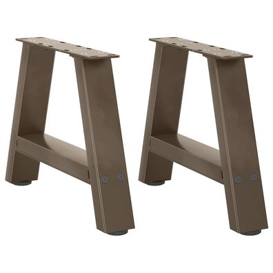 vidaXL Couchtischbeine A-Form 2 Stk. 30x(30-31) cm Stahl