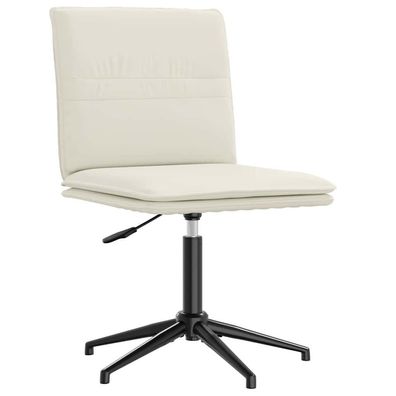 vidaXL Esszimmerstuhl Creme Samt