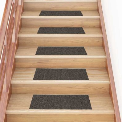 vidaXL Stufenmatten Selbstklebend 30 Stk. Anthrazit 60x25cm Rechteckig