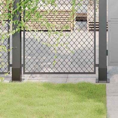 vidaXL Pfostenträger Quadrat 12 Stk. 91x91mm Pulverbeschichteter Stahl