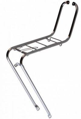 Frontträger 26/28 Zoll Stahl Silbergrau