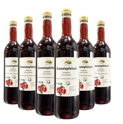 Bleichhof® Granatapfelsaft - Direktsaft, vegan (6x0,72l)